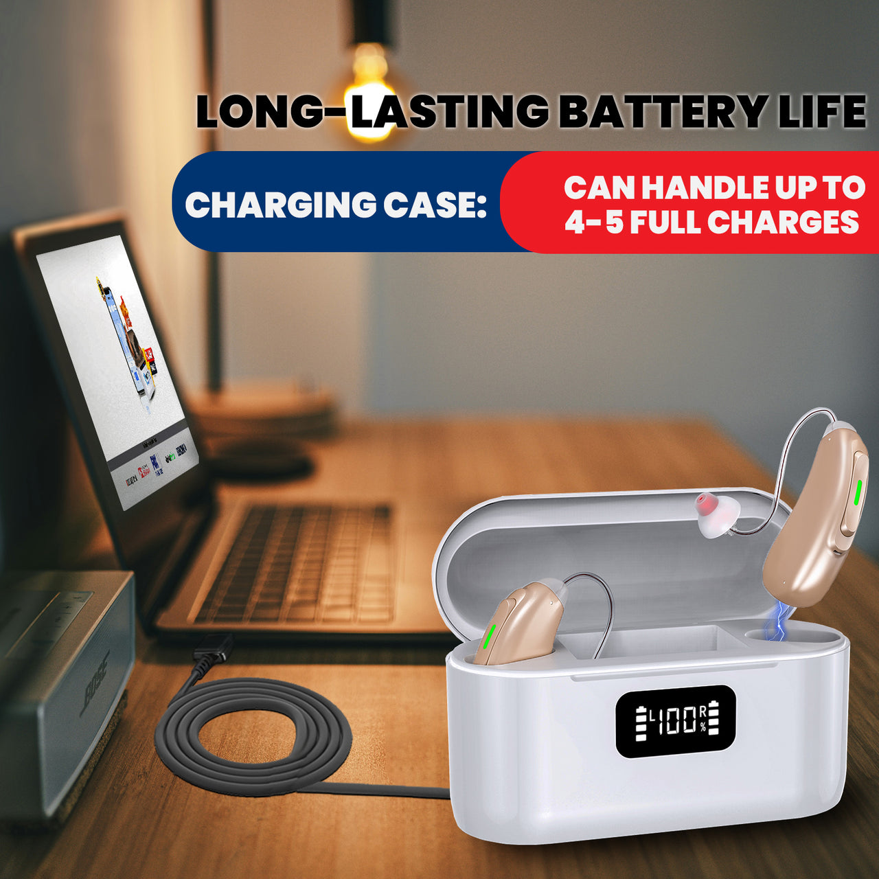 BTE Bluetooth Stream OTC Hearing Aids